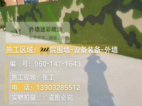 临汾 迷彩漆喷涂价格（按平方米计费）